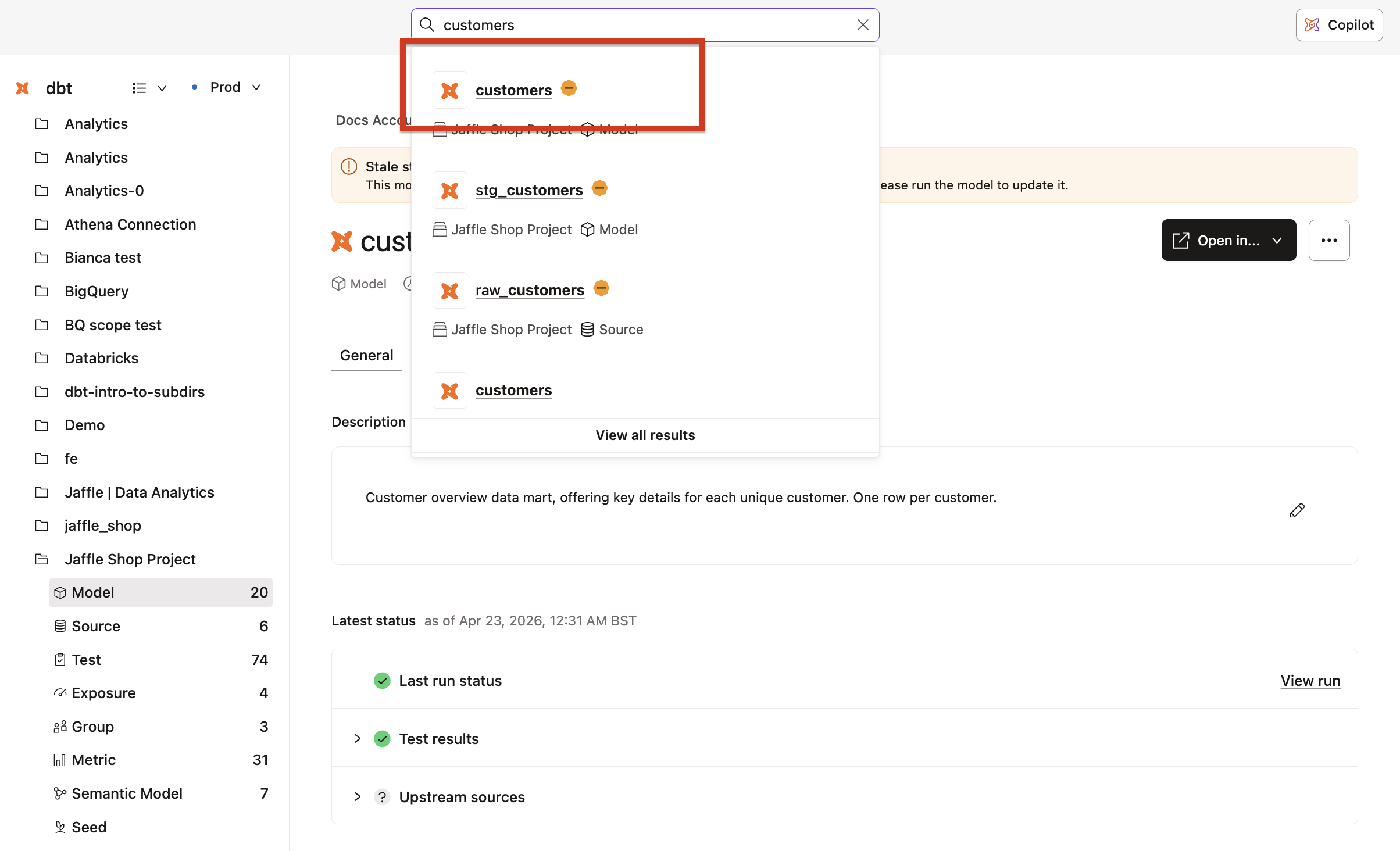 Catalog search for customers Catalog search for customers